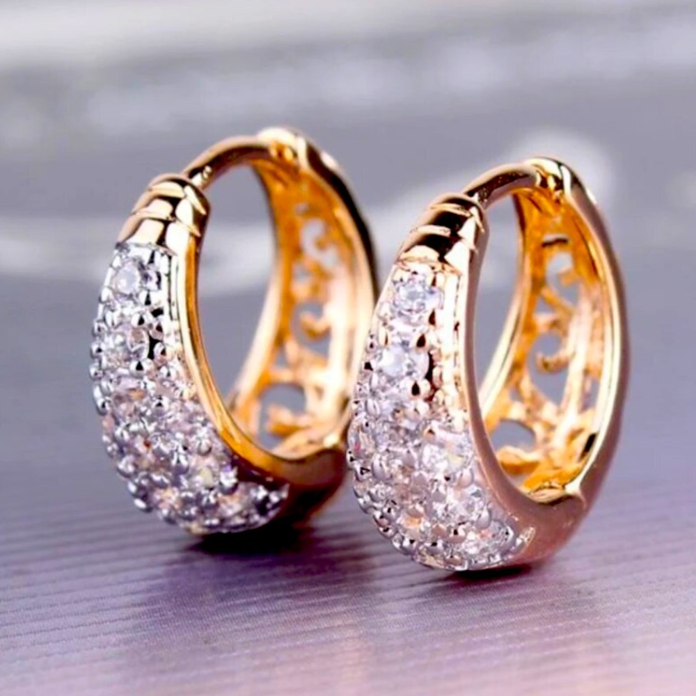 🌟 Gold Plated Hoop Earrings